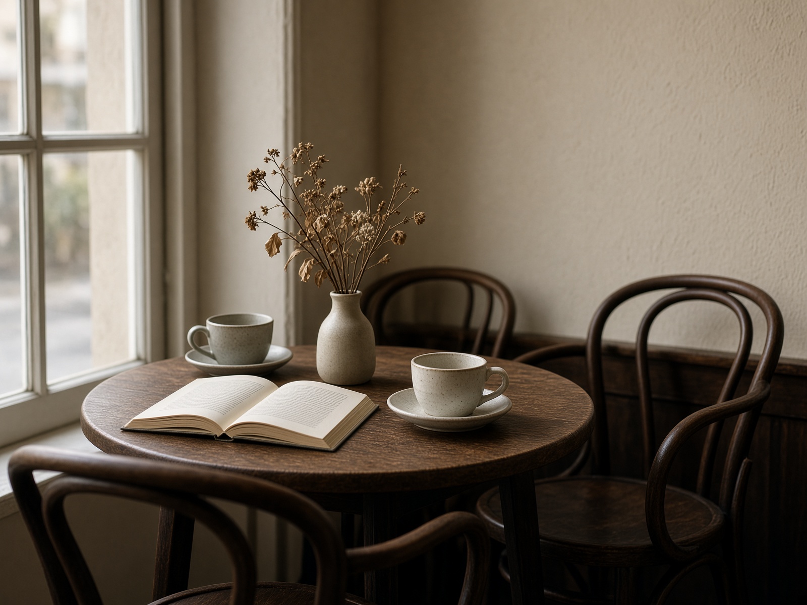 Window table at the café
